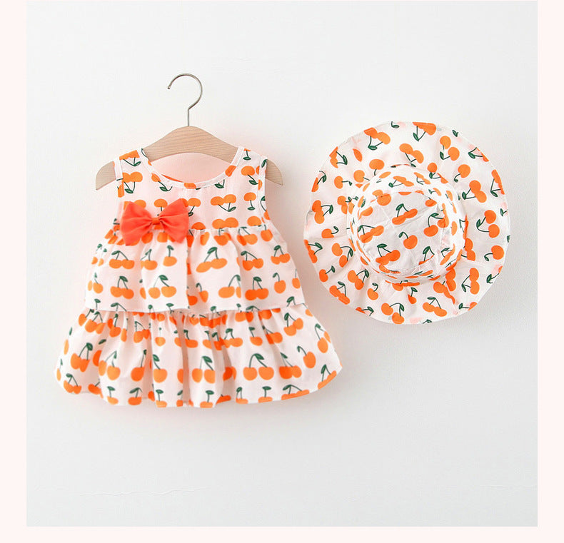Wholesale Girls Beach Dress Cotton Baby Clothes